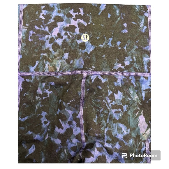 Lululemon Purple Floral Activewear Pants. - Picture 3 of 3